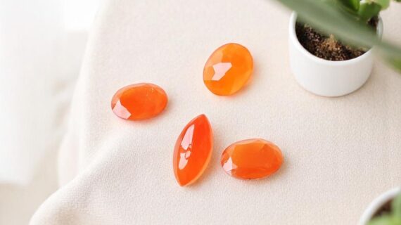 Red Carnelian Faceted Cabochon