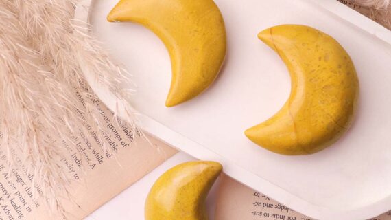 Yellow Jade Half Moon