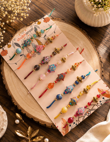 prosperity crystal rakhi set