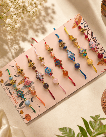 prosperity crystal rakhi set