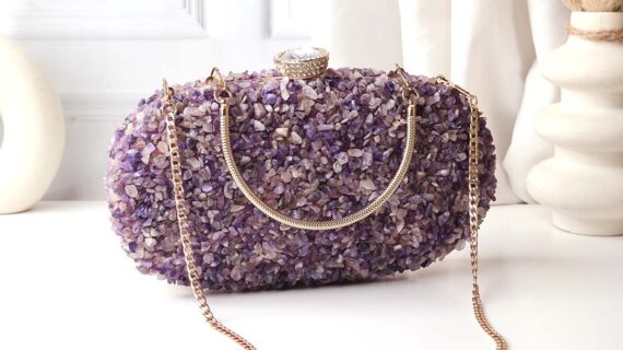 Amethyst Chips Purse