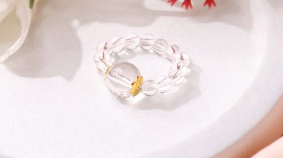 Clear Quartz Beads Ring