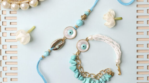 Evil Eye Turquoise Rakhi