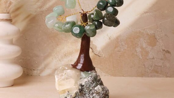 Green Aventurine and Jade Tumble Tree