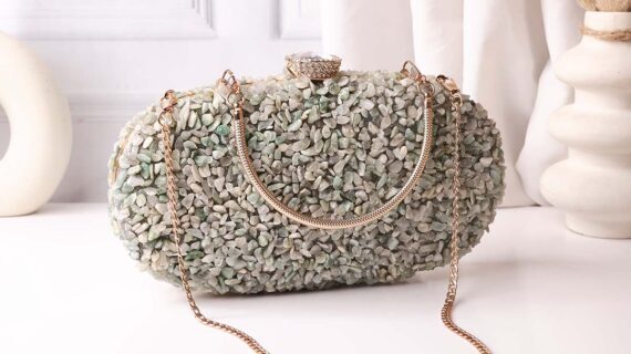 Green Aventurine Chips Purse