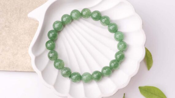 Green Strawberry Quartz Bracelet