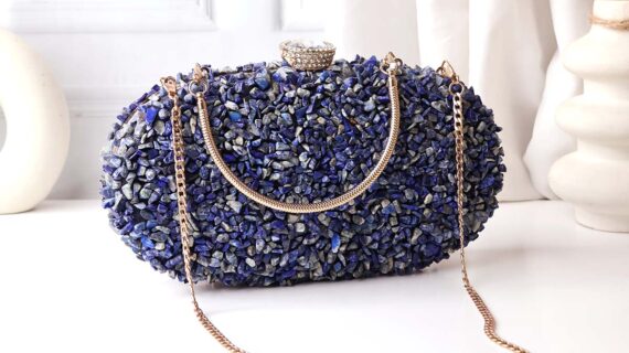Lapis Lazuli Chips Purse