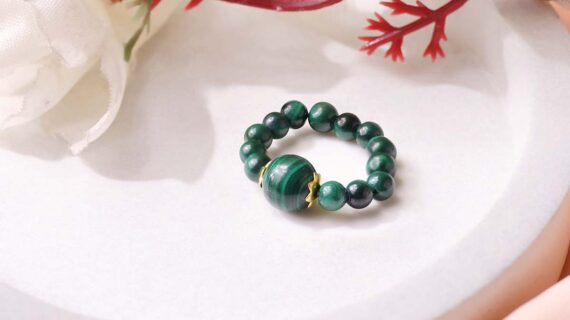 Malachite Beads Ring