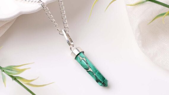Malachite Pencil Pendant