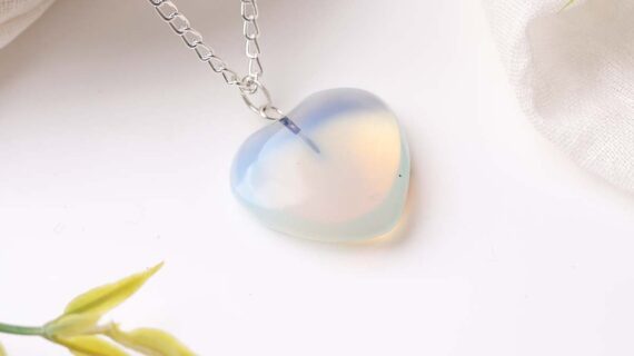 Opalite Big Heart Pendant