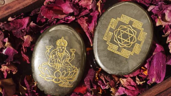 Pyrite Laxmi with Shree Yantra Coin