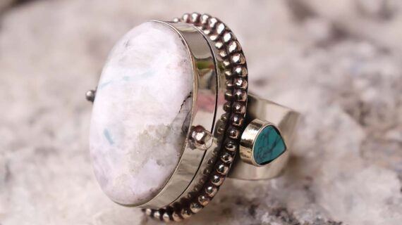 Rainbow Moonstone Wish Ring
