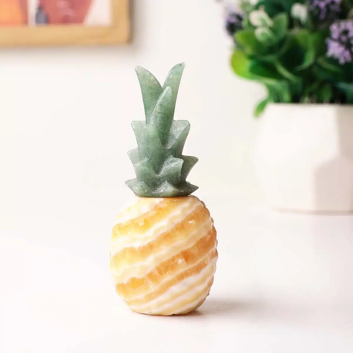 Yellow Calcite Pineapple (1)