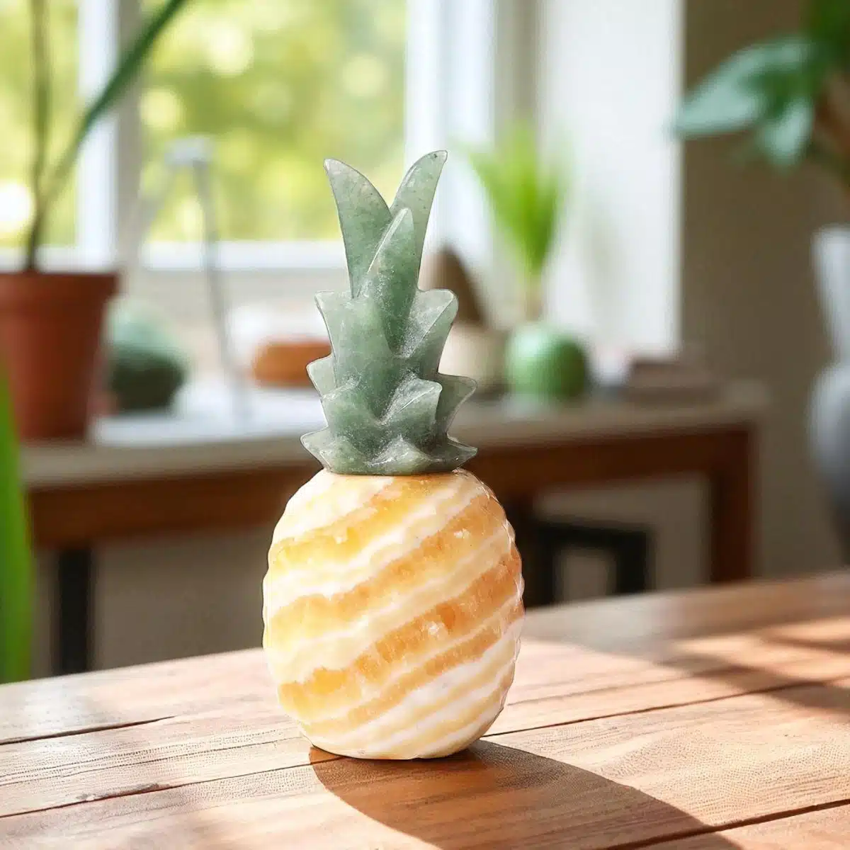 Yellow Calcite Pineapple (2)