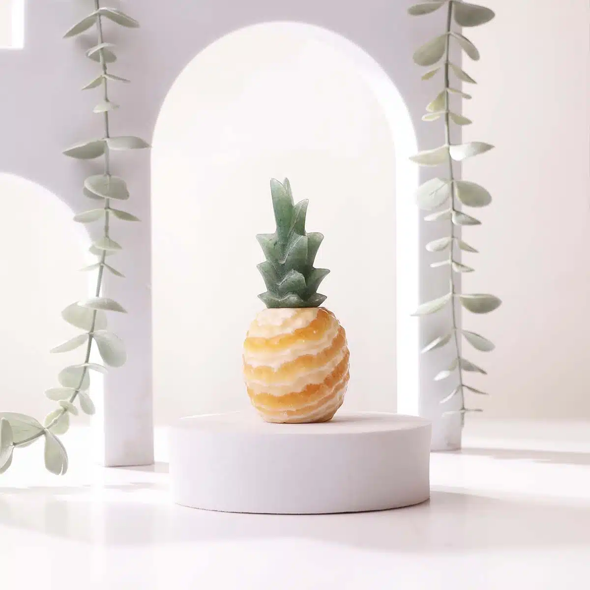 Yellow Calcite Pineapple (3)