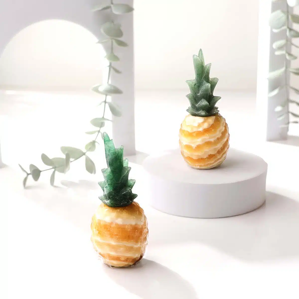 Yellow Calcite Pineapple (4)