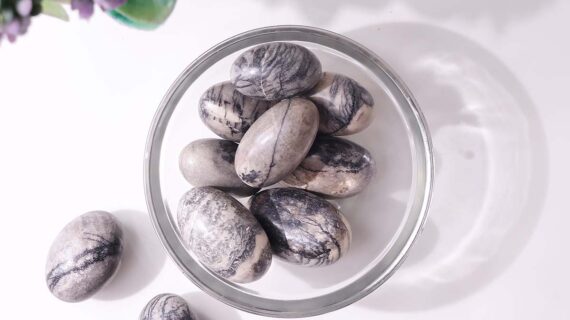 Black Net Jasper Tumble Stone