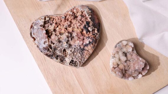 Druzy Agate Heart