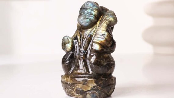 Labradorite Hanuman Idol
