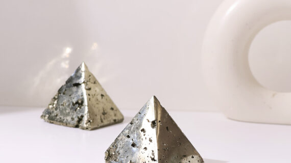Pyrite Cluster Pyramid
