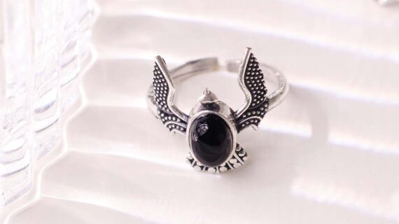 Black Onyx Eagle Ring