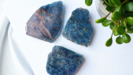Blue Apatite Slab