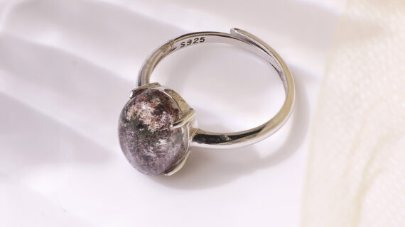Lodolite Silver Ring
