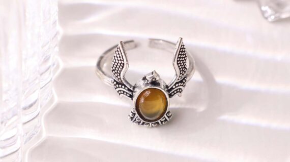 Red Carnelian Eagle Ring