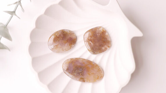 Red Moss Agate Cabochon