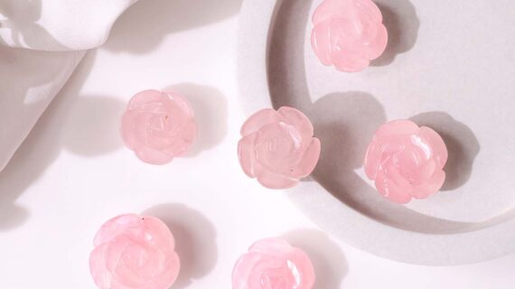 Rose Quartz Mini Flower