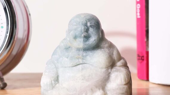 Aquamarine Laughing Buddha