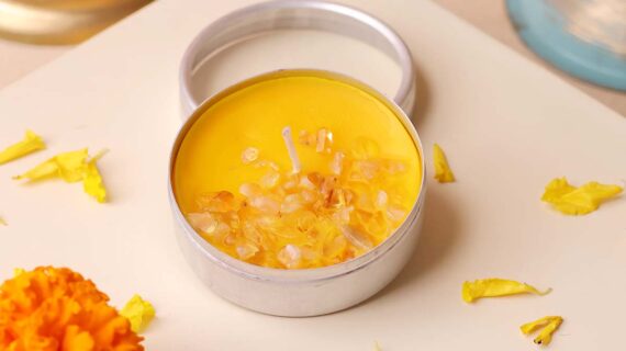 Citrine Tealight Candle