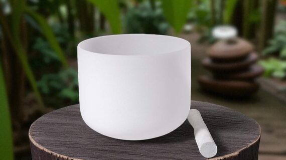 Clear Quartz Singing Bowl Big