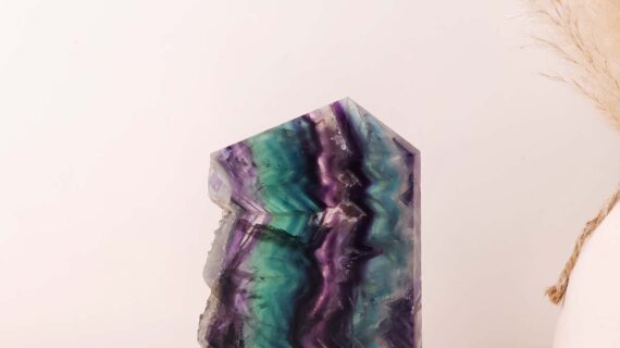 Rainbow Fluorite Raw Tower