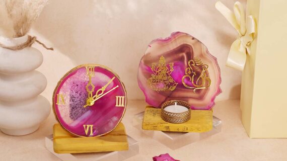 Shubh Samay Agate Set