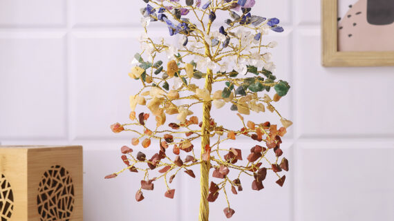 7 Chakra Tree Gold Wire – 300 Beads