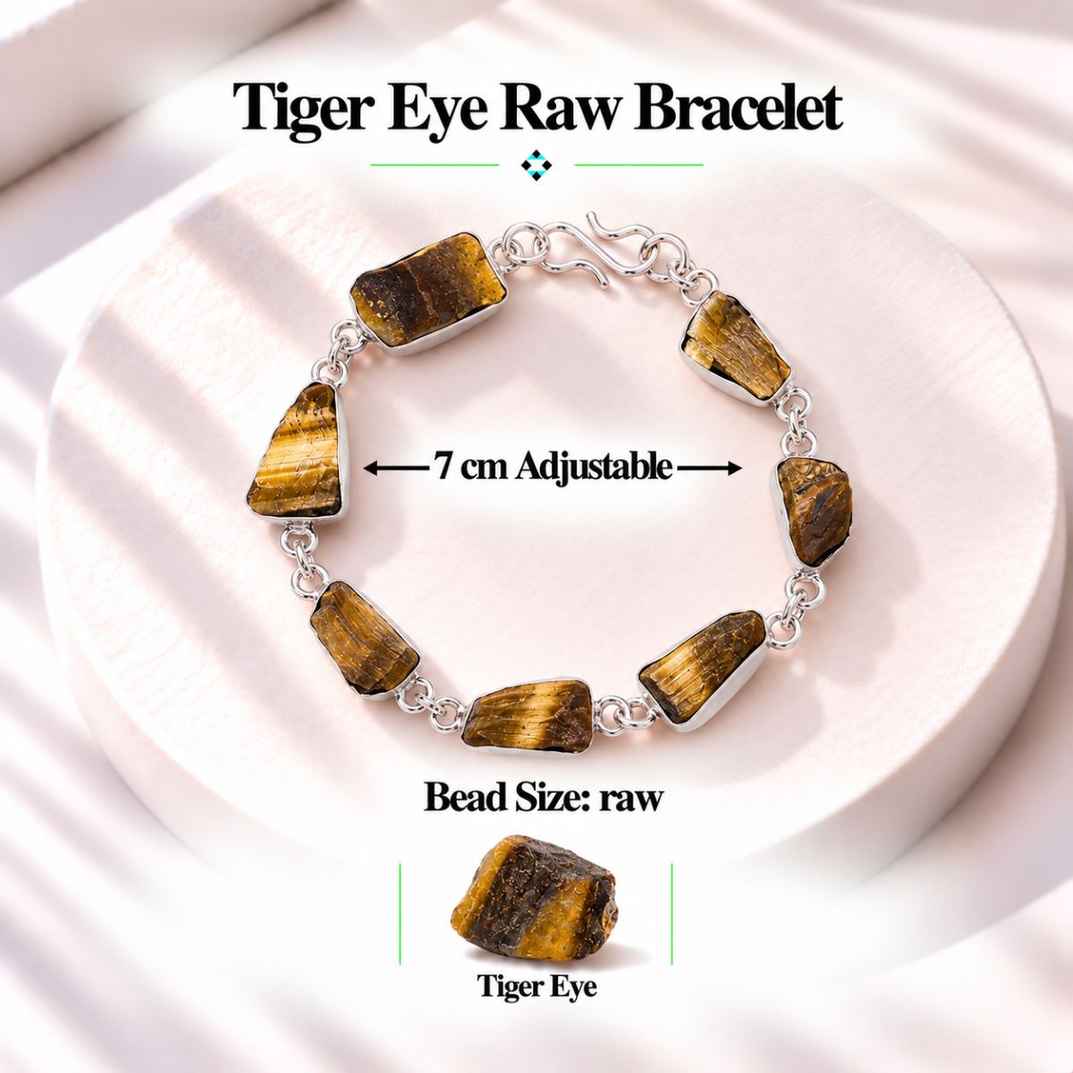 Tiger Eye Raw Bracelet tiger eye raw bracelet