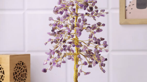 Amethyst Tree Gold Wire – 300 Beads