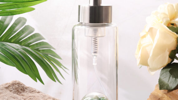 Aquamarine Hand Wash Glass Bottle
