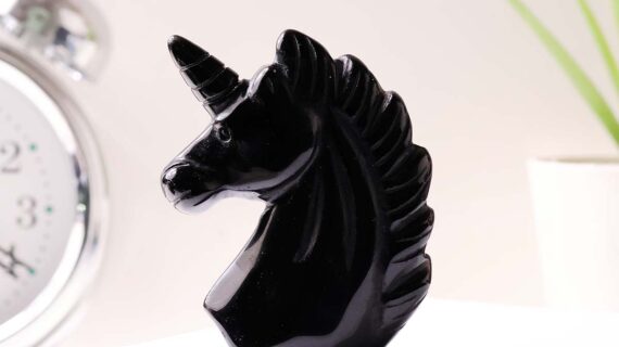 Black Agate Small Unicorn