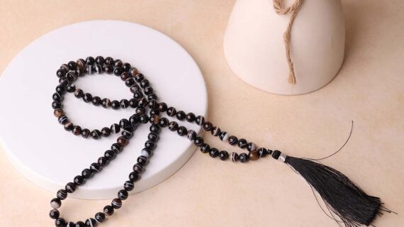 Black Sulemani Jaap Mala – 8 MM