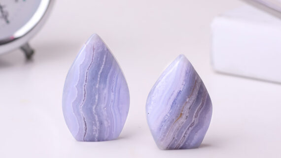 Blue lace Agate Ornament