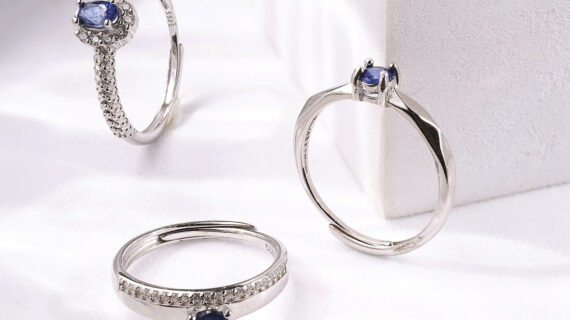 Blue Sapphire Silver Ring
