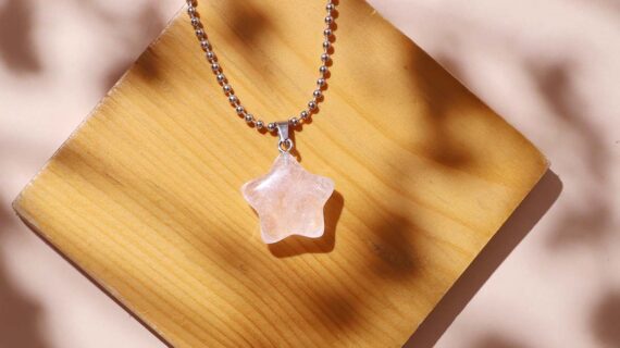 Clear Quartz Star Pendant