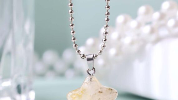 Golden Healer Quartz Star Pendant