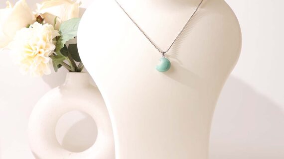 Green Aventurine Half Moon Pendant