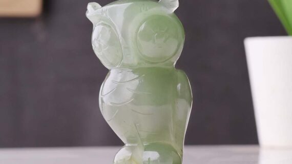 Green Aventurine Owl