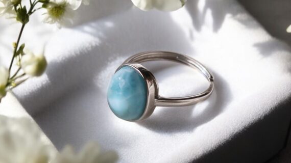 Larimar Silver Ring