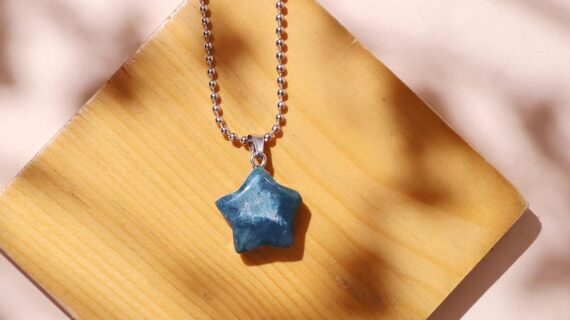 Moss Agate Star Pendant