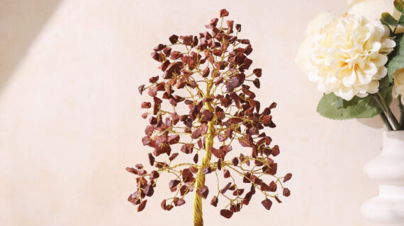 Red Jasper Tree Gold Wire – 300 Beads